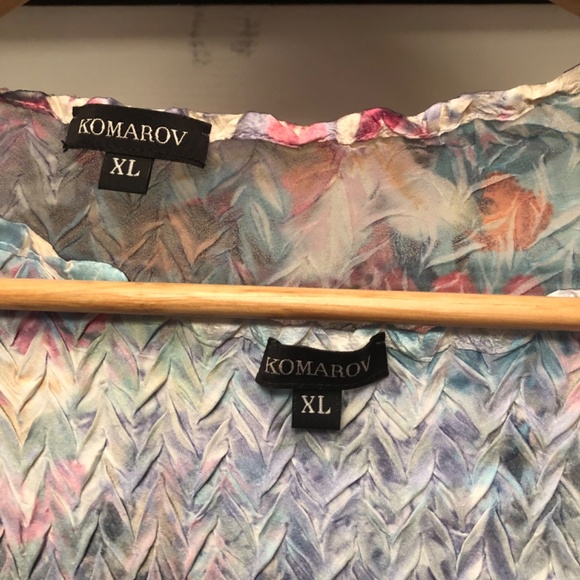 Komarov Indigo Meadow Dress with Jacket ULN - Picture 4 of 7